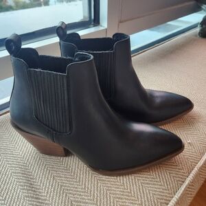 Patina Leather Ankle Bootie